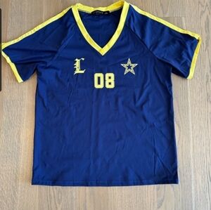 Lioness jersey Royal Blue Yellow SMALL Oversized